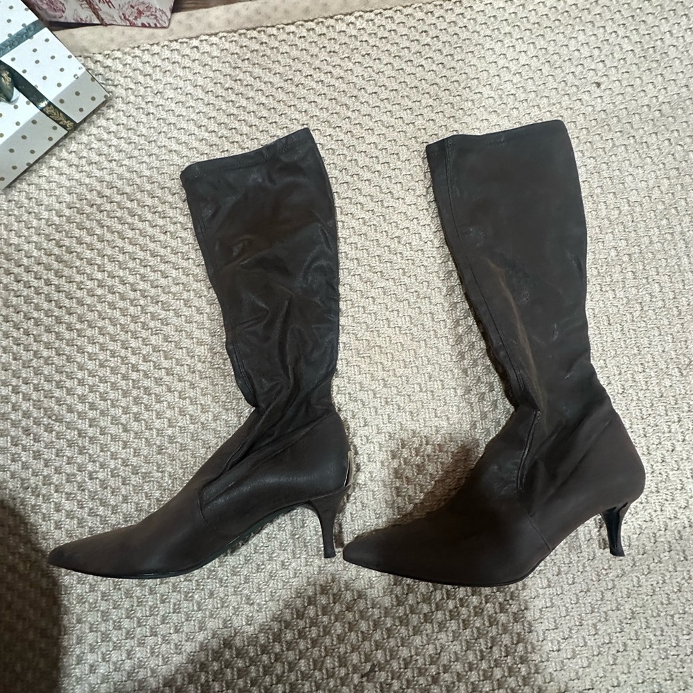 Donald J. Pliner Dark Brown Heeled Boots